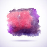 Watercolor vector background. Abstract grunge blob