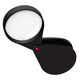 Compact magnifying glass