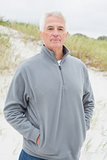 Portrait of a handsome senior man at beach
