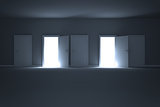 Doors opening revealing light