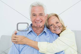 Happy romantic senior couple