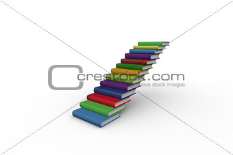 Steps made from books