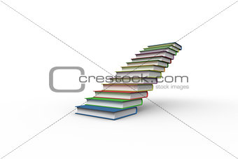 Steps made from books