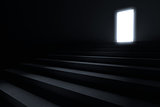 Steps leading to light in the darkness