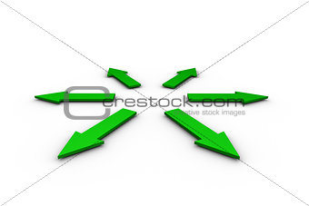 Green arrows