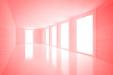 Bright red room