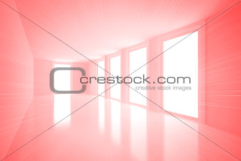 Bright red room