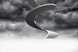 Winding staircase in the sky