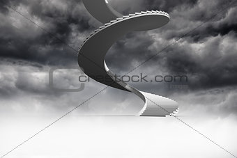 Winding staircase in the sky
