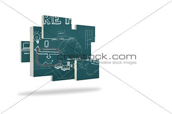 Brainstorm on abstract screen