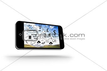 Brainstorm on smartphone screen
