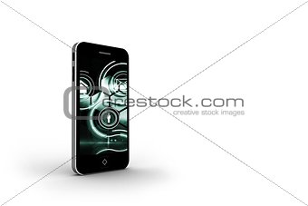 Interface on smartphone screen