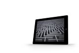 Maze on tablet screen