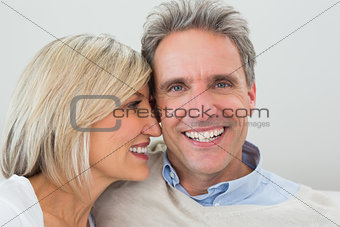 Close-up of a happy loving couple