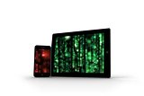 Matrix on tablet and smartphone screens