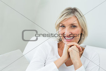 Portrait of a happy casual young woman