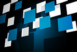 Blue cube pattern