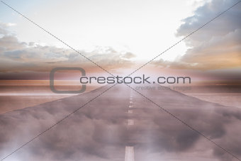 Road leading out to the horizon