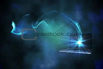 Laptop digital background
