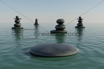 Zen rock pool