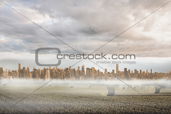 Large city on the horizon