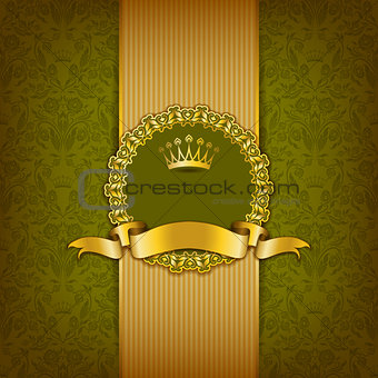 Luxury background with ornament, frame