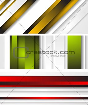 Bright abstract banners