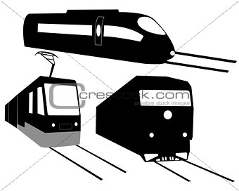 three trains