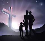Easter Christian Cross Family