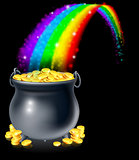 Pot of gold and rainbow