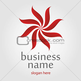 ribbon flower logo