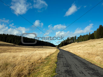 tableland with road