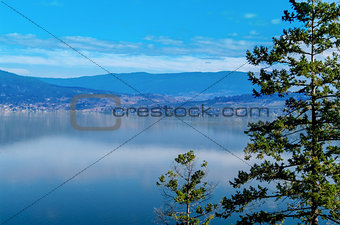 Okanagan Lake and Surrounding hills