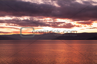 SunSet over Lake Okanagan