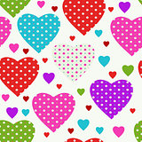 Colorful seamless valentine pattern