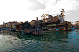 Venice Italy San Trovaso squero view