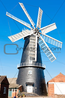windmill in Heckington, East Midlands, England
