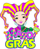 Mardi Gras harlequin design