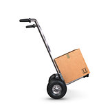 Hand Truck tilted with one Box profile