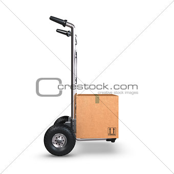 Hand Truck with Box upright profile