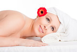 Young Woman in Spa Relaxing
