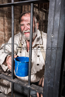 Angry Old West Prisoner