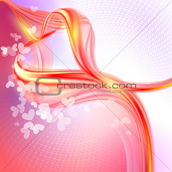 Abstract colorful light valentine background