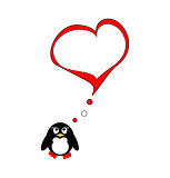 Penguin on love