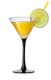 Yellow orange cocktail