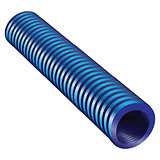 Blue corrugated tube