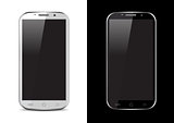 Black / White Mobile / Tablet / Smartphone Vector Illustration