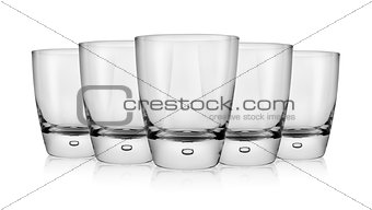 Empty glass of whiskey