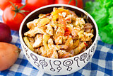 Vegetable ragout with chicken breasts