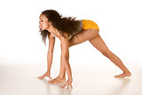 Ethnic woman work out fitness stretching exercise